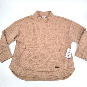 NWT Women's Nine West Active Cozy Tan Quilted Pullover Size 3X